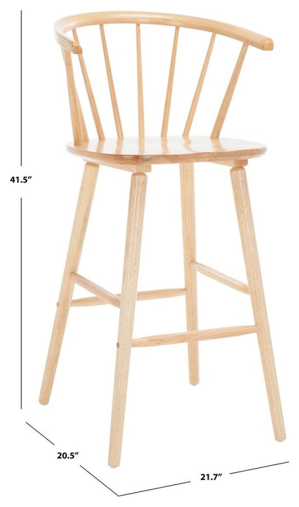 Safavieh Blanchard Bar Stool, Natural