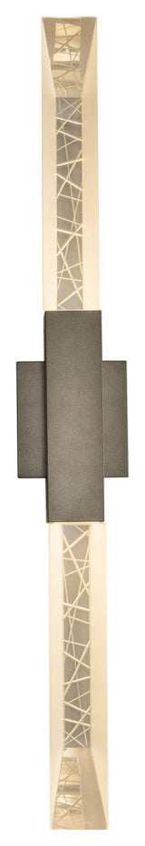 Refracton Large Outdoor Sconce, Coastal Dark Smoke