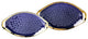 2-Piece Stone Lain Florian Porcelain Serving Plate Set, Blue