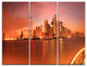 "Shanghai Lujiazui Skyline" Photography Wall Art, 3 Panels, 36"x28"