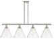 Innovations 516-4I-SN-GBC-124 4 Light Island Light, Brushed Satin Nickel
