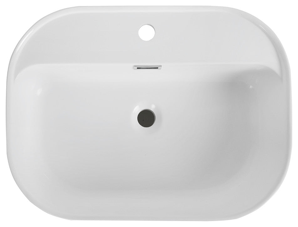 24" Streamline K-1889-24 Solid Surface Resin Freestanding Basin