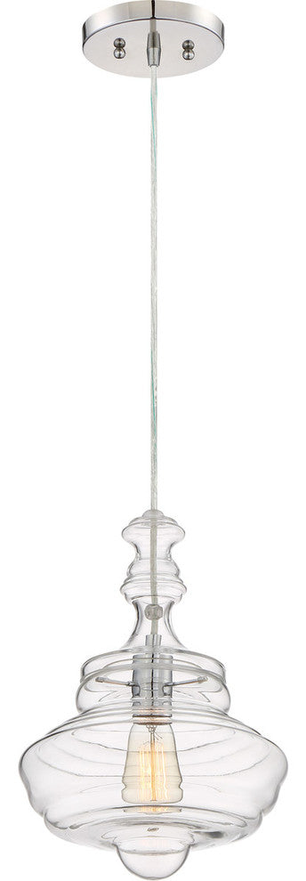 Quoizel QF2047C One Light Mini Pendant Morocco Polished Chrome