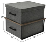 Stacking Storage Boxes With Laminate Top