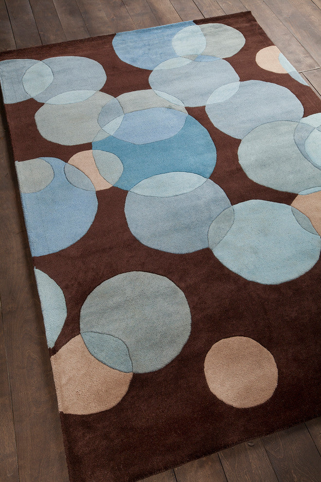 Avalisa Contemporary Area Rug, Blue, 7'9"x10'6"