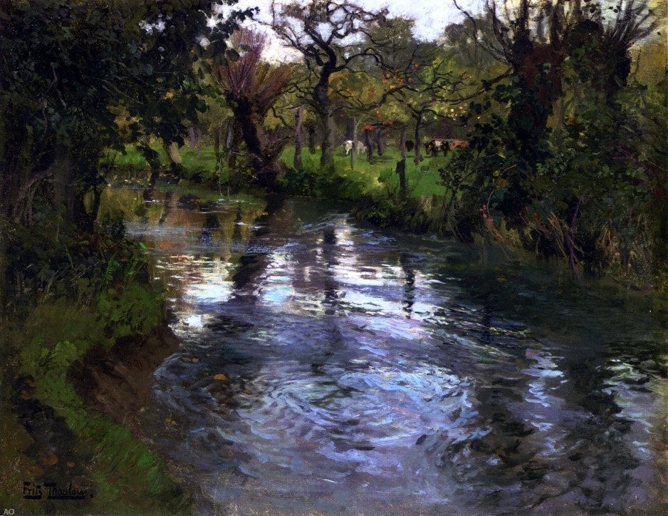 Fritz Thaulow On the Banks Wall Decal