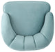 GDF Studio Scarlett Modern New Velvet Club Chair, Seafoam Blue