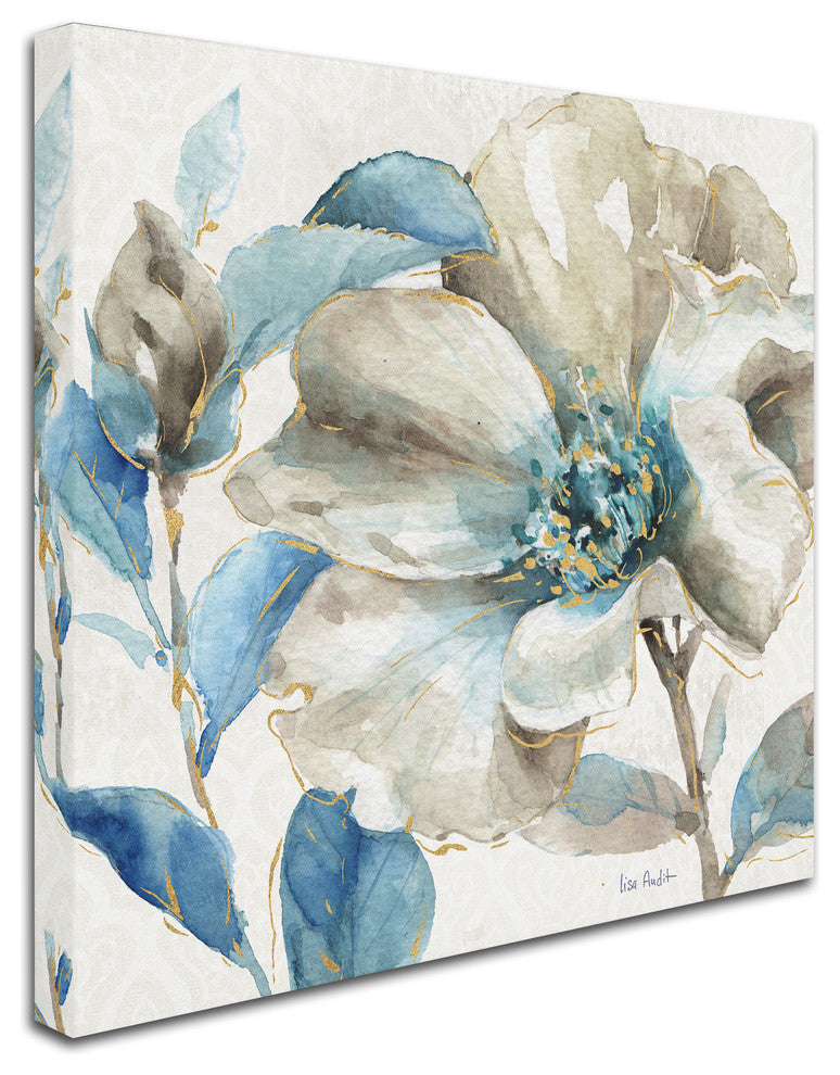 Lisa Audit 'Indigold IV' Canvas Art, 18"x18"