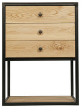 Pearce Side Table, Elm and Metal