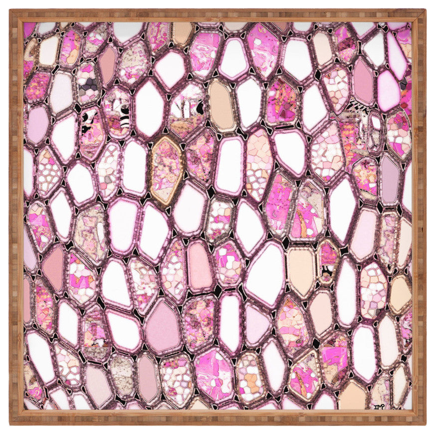Deny Designs Ingrid Padilla Pink Cells Square Tray