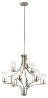 Chandelier 9-Light, Brushed Nickel