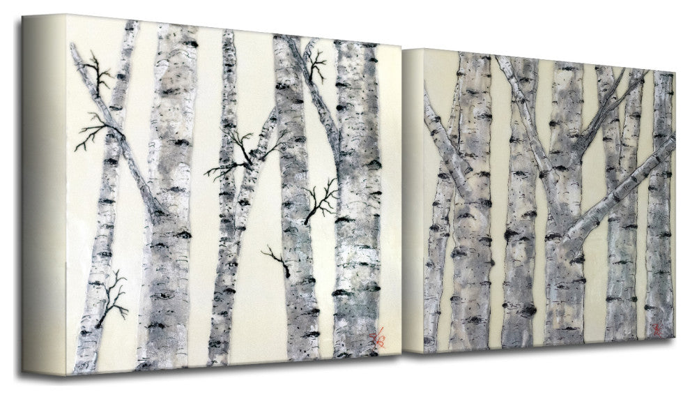 Monoscape XXVI' 2 Piece Wrapped Canvas Wall Art Set by Karen Biery, 30"x30"