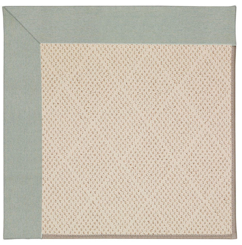 Zoe-White Wicker Machine Tufted Rectangle Rug, Marine Blue, 2''x3''