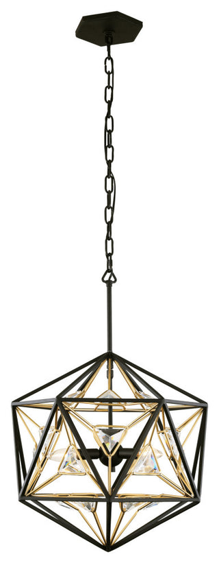 Marcia 3-Lt Orb Pendant - MB/FG