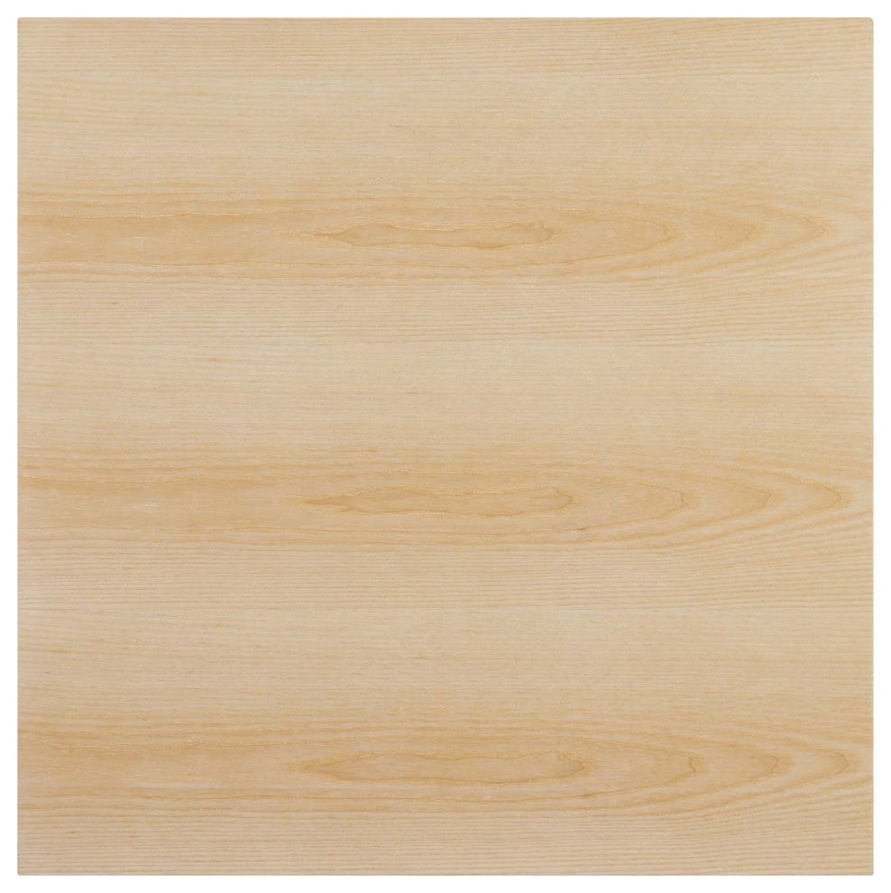 Lippa 28" Square Wood Bar Table, Gold Natural