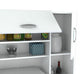 HomeRoots White Finish Wood Kitchen Storage Cabinet