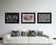 America Vintage Vivid Sepia Map Canvas, 28"x37"