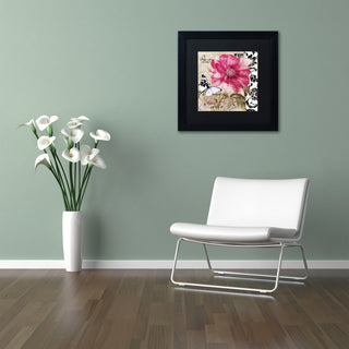 Color Bakery 'Le Pink' Art, Black Frame, Black Matte, 16"x16"