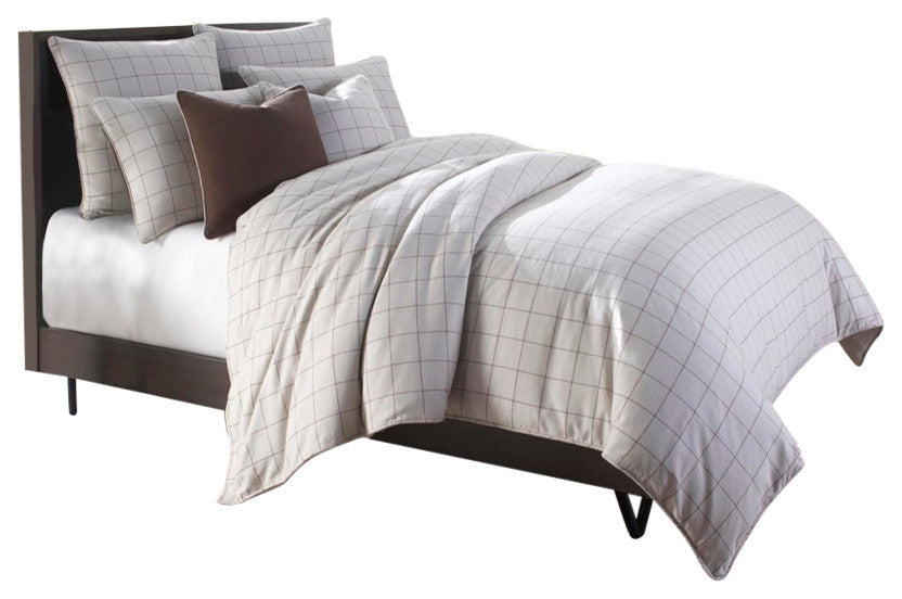 Manchester Coverlet/Duvet Set - Creme, King, 8-Piece Set
