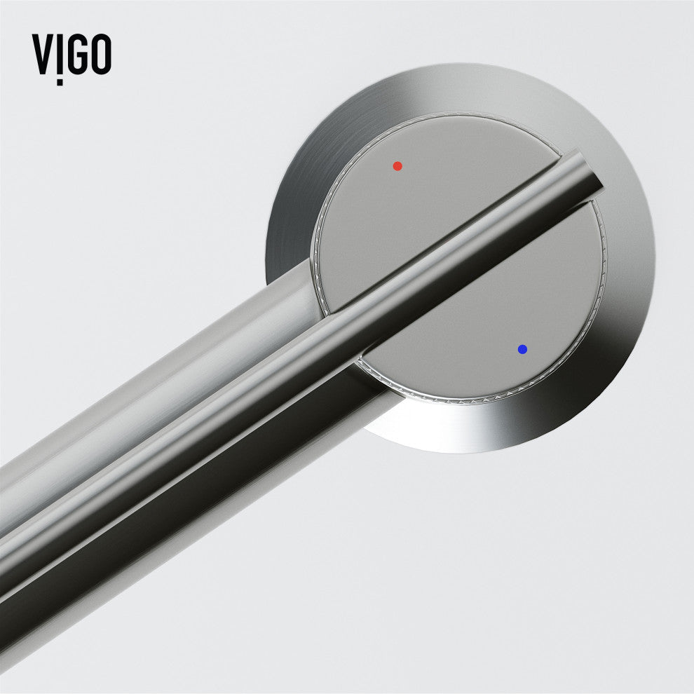 VIGO Sterling 7" H Single Handle Single Hole Bathroom Faucet, Chrome, Without Extras