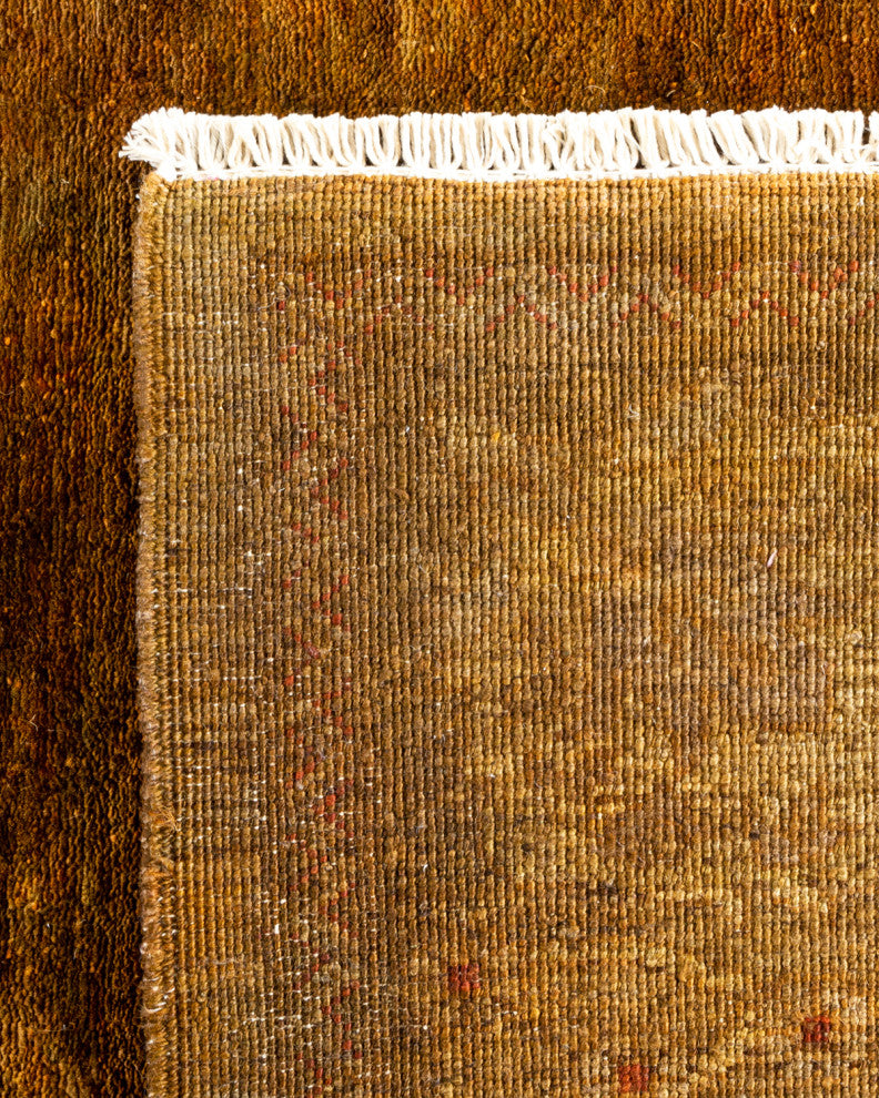 Fine Vibrance, One-of-a-Kind Hand-Knotted Area Rug Yellow, 6' 3" x 8' 8"