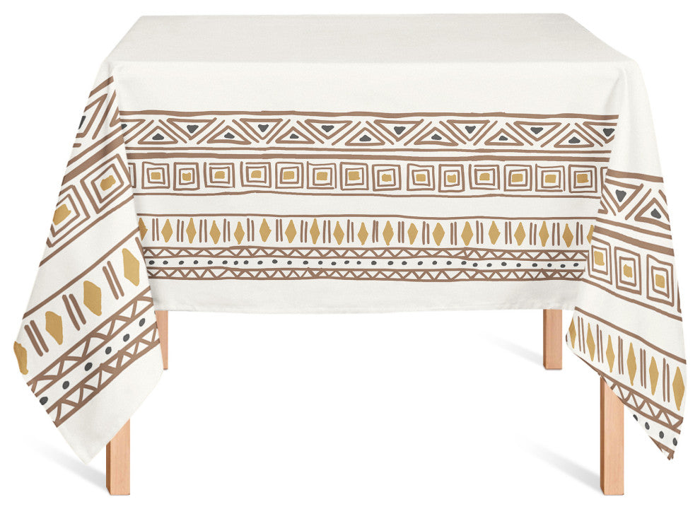 Tribal Border Pattern 58x58 Tablecloth