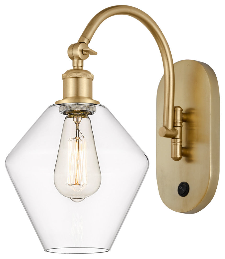 Innovations 518-1W-SG-G652-8-LED 1-Light Sconce, Satin Gold