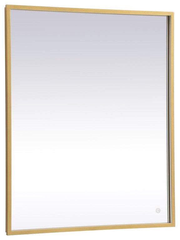 Modern Brass Led Mirror