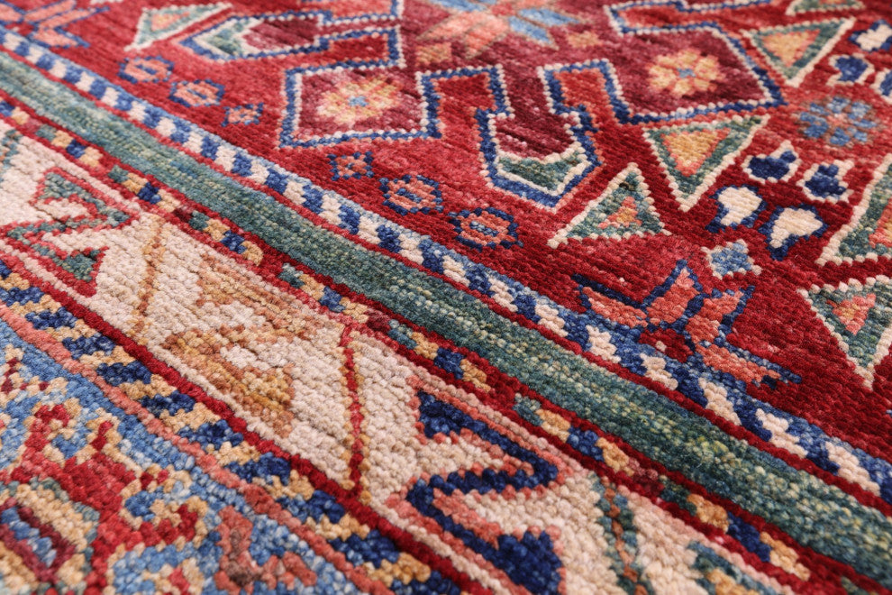 Hand Knotted Tribal Khorjin Wool Rug 6' 5" X 9' 10" Q7688