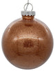 Clear Ornament With Glitter Interior , Rose Gold, 6"