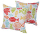Blazing Needles 17" Spun Polyester Throw Pillows, Set of 2, King Fisher Splash