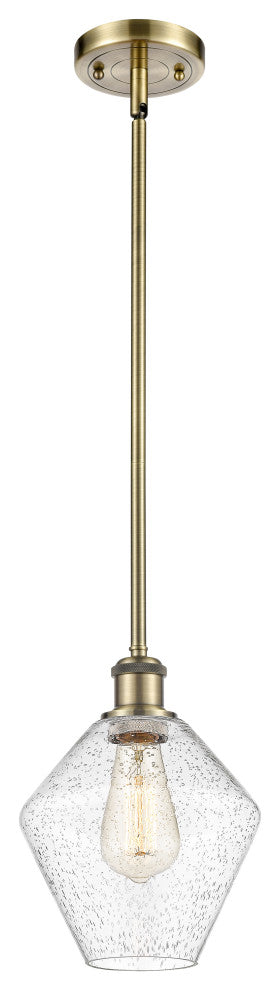 Innovations 516-1S-AB-G654-8 1-Light Mini Pendant, Antique Brass