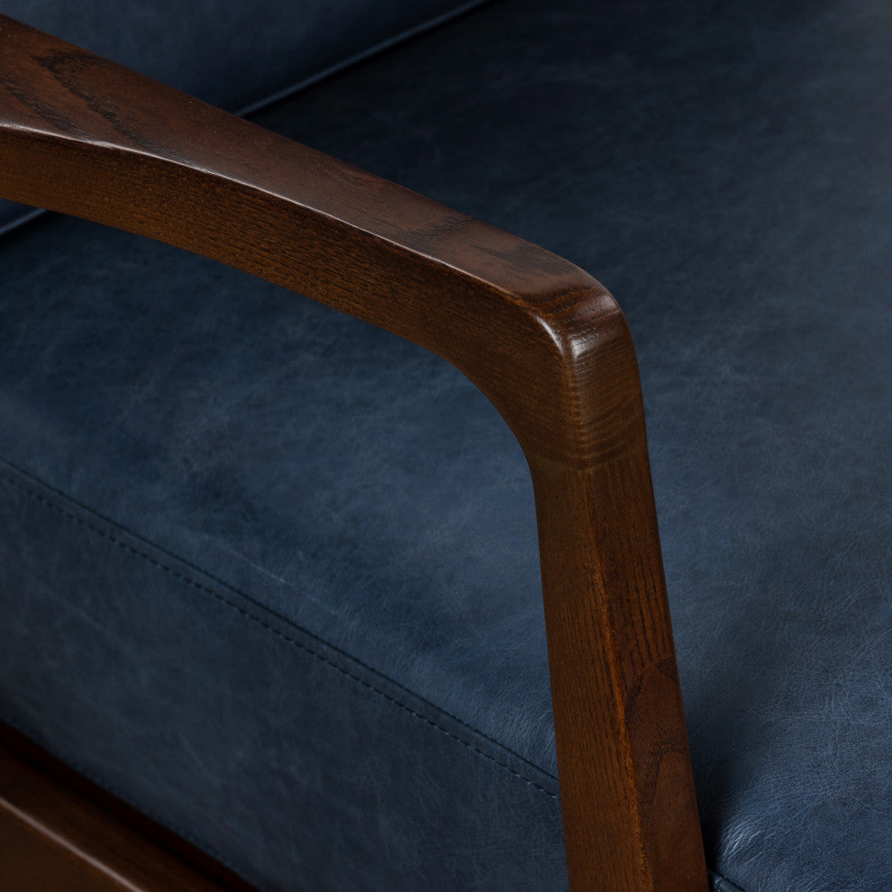 Poly and Bark Verity Lounge Chair, Midnight Blue