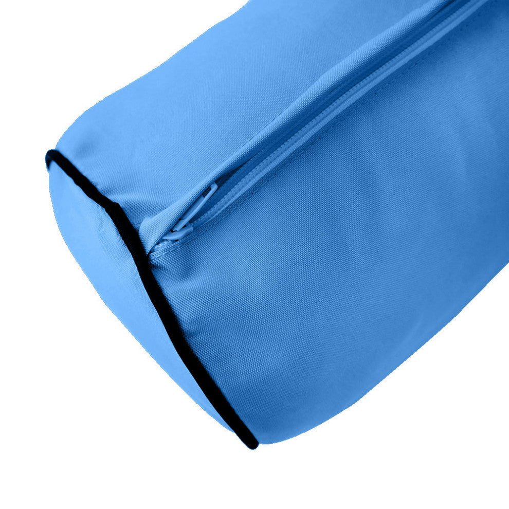 Style6 Twin Contrast Trim Mattress Bolster Pillow Outdoor Slip Cover ONLY AD102