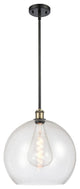 Innovations 516-1S-BAB-G124-14-LED 1-Light Pendant, Black Antique Brass