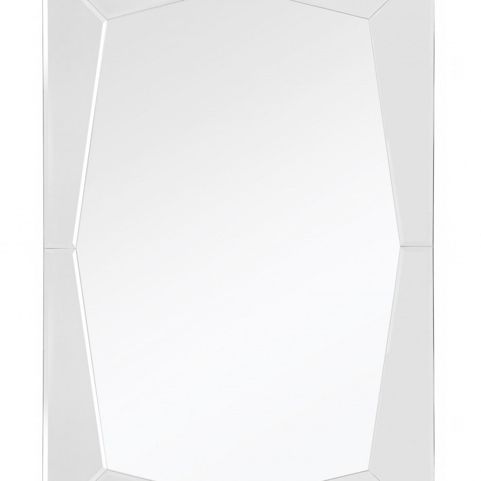 Clear Rectangle Accent Glass Mirror