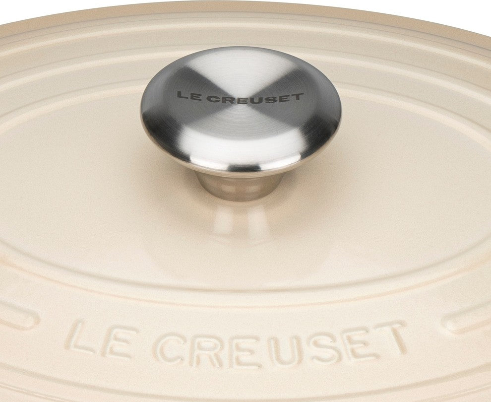 Le Creuset Signature Cast Iron Oval Casserole, 25 cm, Almond