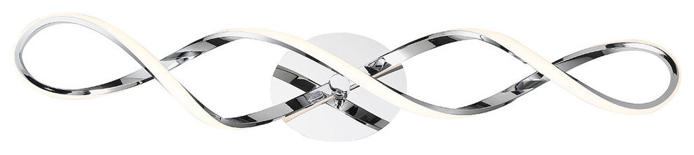 Trio 20" LED Bathroom Vanity & Wall Light 3000K, Chrome