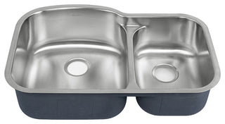 32"x21" Stainless Steel, Dual Basin, Undermount Kitchen Sink