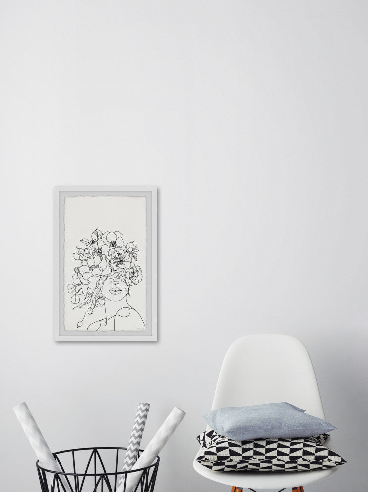 "Every Flower Blooms" Framed Painting Print, 8x12