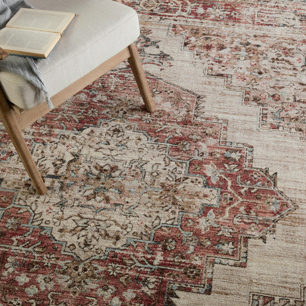 Vibe by Jaipur Living Emory Medallion Red/ Blue Area Rug 8'X10'