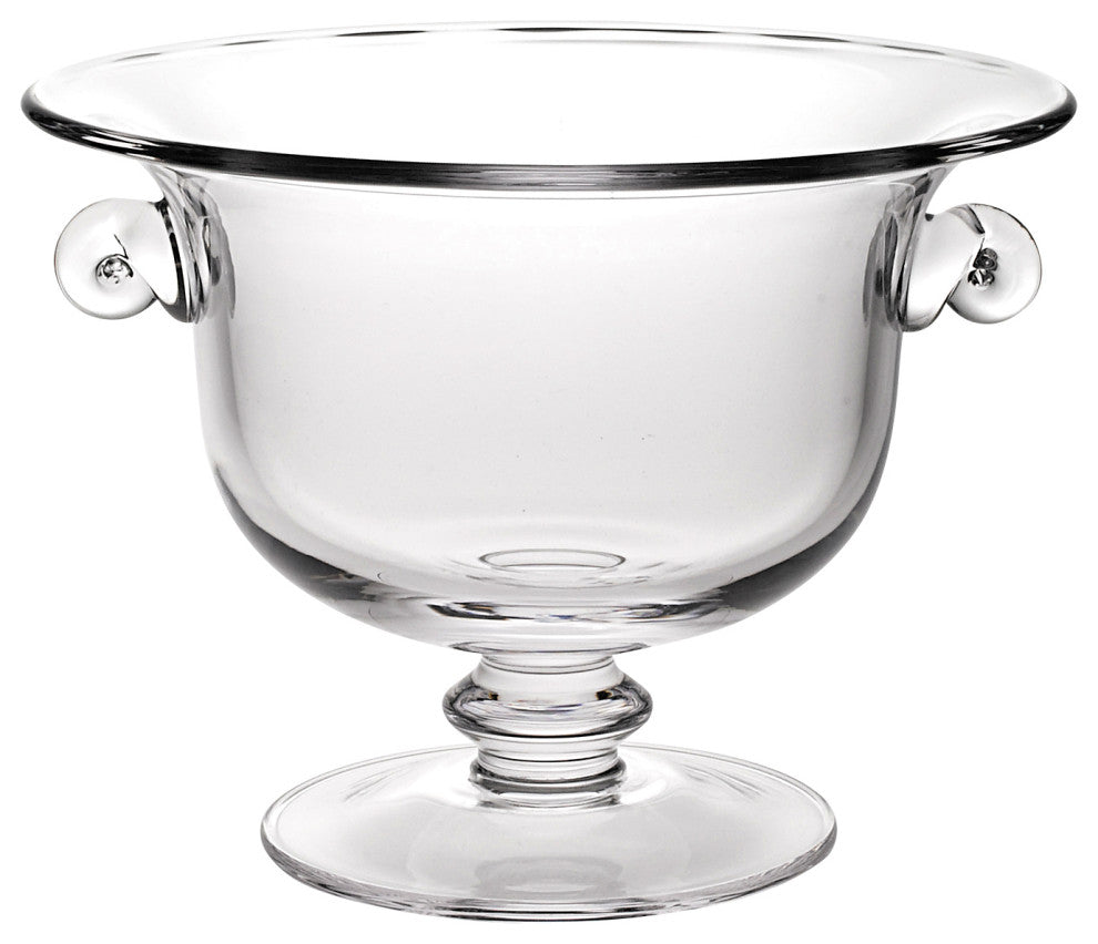 11" Mouth Blown Crystal European Made Trophy Centerpiece Fruit or Punch Bowl