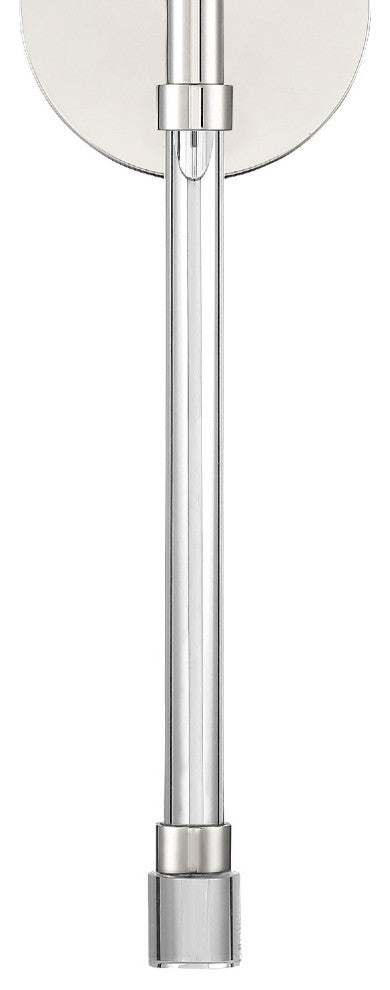 Rachel 1 Light Wall Mount in Polished Nickel