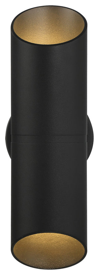 Marino Tall Bi-Directional Outdoor LED Wall Mount, Black