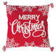 Snowflake Christmas Embroidered Pillow