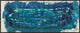60x24 Blue Maps, Framed Artwork, Espresso