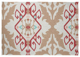 Bombay Medallion Spring Chenille Rug, Ligonberry Red, 5'x7'