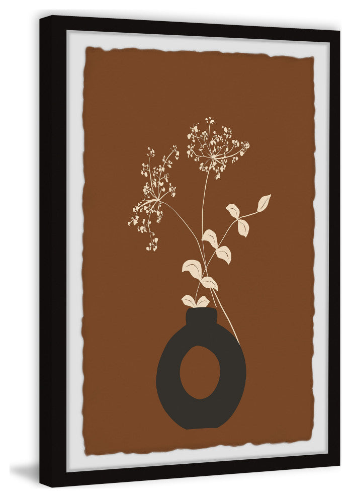 "Stems and Leaves" Framed Painting Print, 30x45