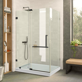Double Threshold Acrylic Shower Base, Shower Enclosure Left Hand