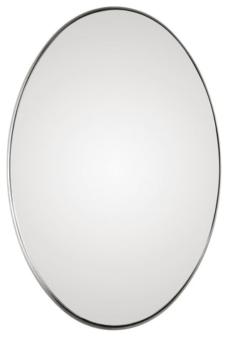 Uttermost Pursley Brushed Nickel Oval Mirror